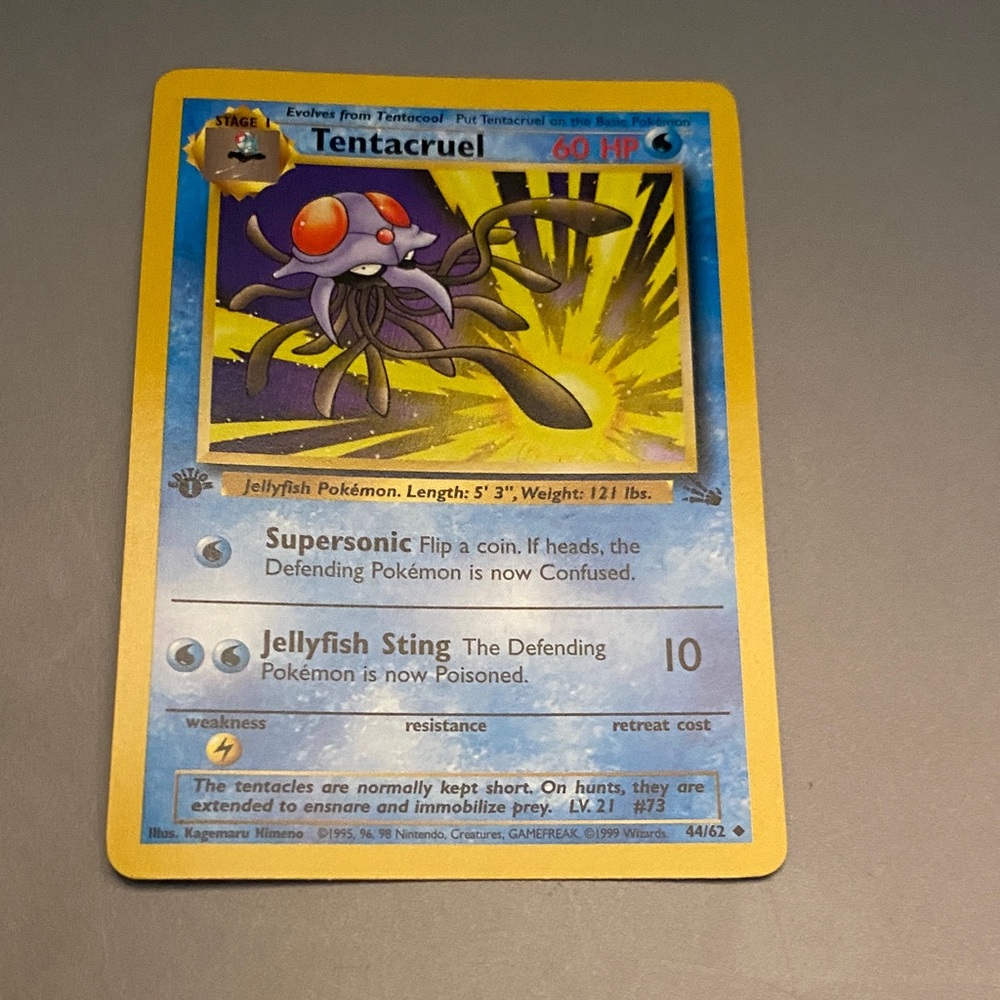 Tentacruel 44/62 Fossil 1st Edition Regular